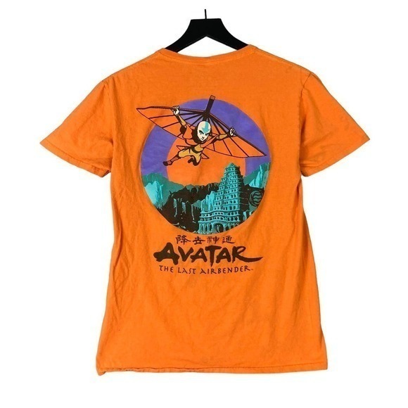 Mens S Orange Shirt Avatar The Last Airbender Tee Graphic Print Casual Fashion - Picture 2 of 11